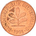 Coin, GERMANY - FEDERAL REPUBLIC, 2 Pfennig, 1991, Stuttgart, EF(40-45), Copper