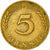 Monnaie, République fédérale allemande, 5 Pfennig, 1967, Hambourg, TTB, Brass