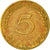 Munten, Federale Duitse Republiek, 5 Pfennig, 1969, Karlsruhe, ZF, Brass Clad
