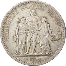 França, 5 Francs, Hercule, 1849, Paris, Prata, AU(55-58), Gadoury:683, KM:756.1