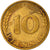 Moneta, Niemcy - RFN, 10 Pfennig, 1967, Stuttgart, EF(40-45), Mosiądz powlekany