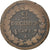 Moneta, Francja, Dupré, 2 Décimes, 1797, Paris, VG(8-10), Bronze, KM:638.1