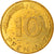 Moneta, Niemcy - RFN, 10 Pfennig, 1989, Hambourg, AU(55-58), Mosiądz powlekany