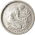 Moneda, ALEMANIA - REPÚBLICA FEDERAL, 50 Pfennig, 1949, Karlsruhe, MBC, Cobre -