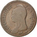 Moneda, Francia, Dupré, Decime, 1797, Strasbourg, BC, Bronce, KM:644.4