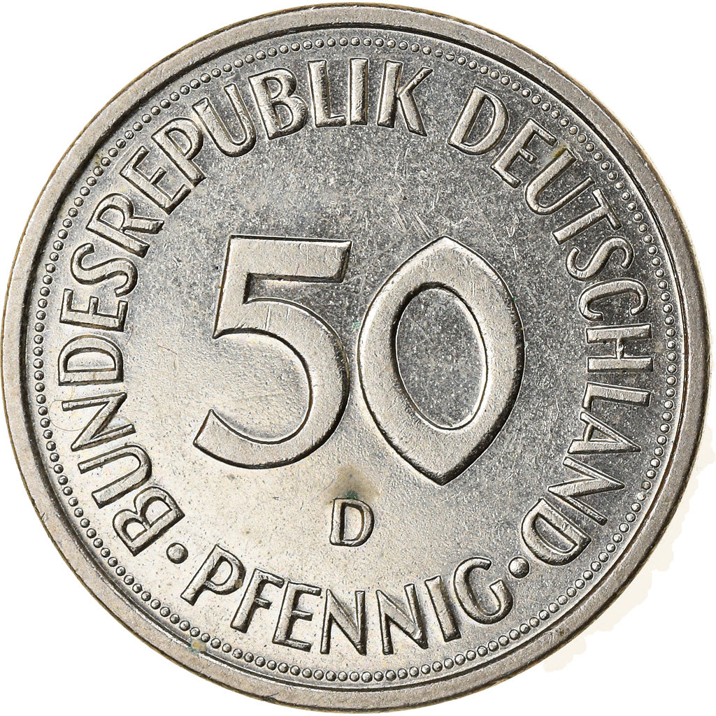 Munten, Federale Duitse Republiek, 50 Pfennig, 1980, Munich, PR, Copper-nickel