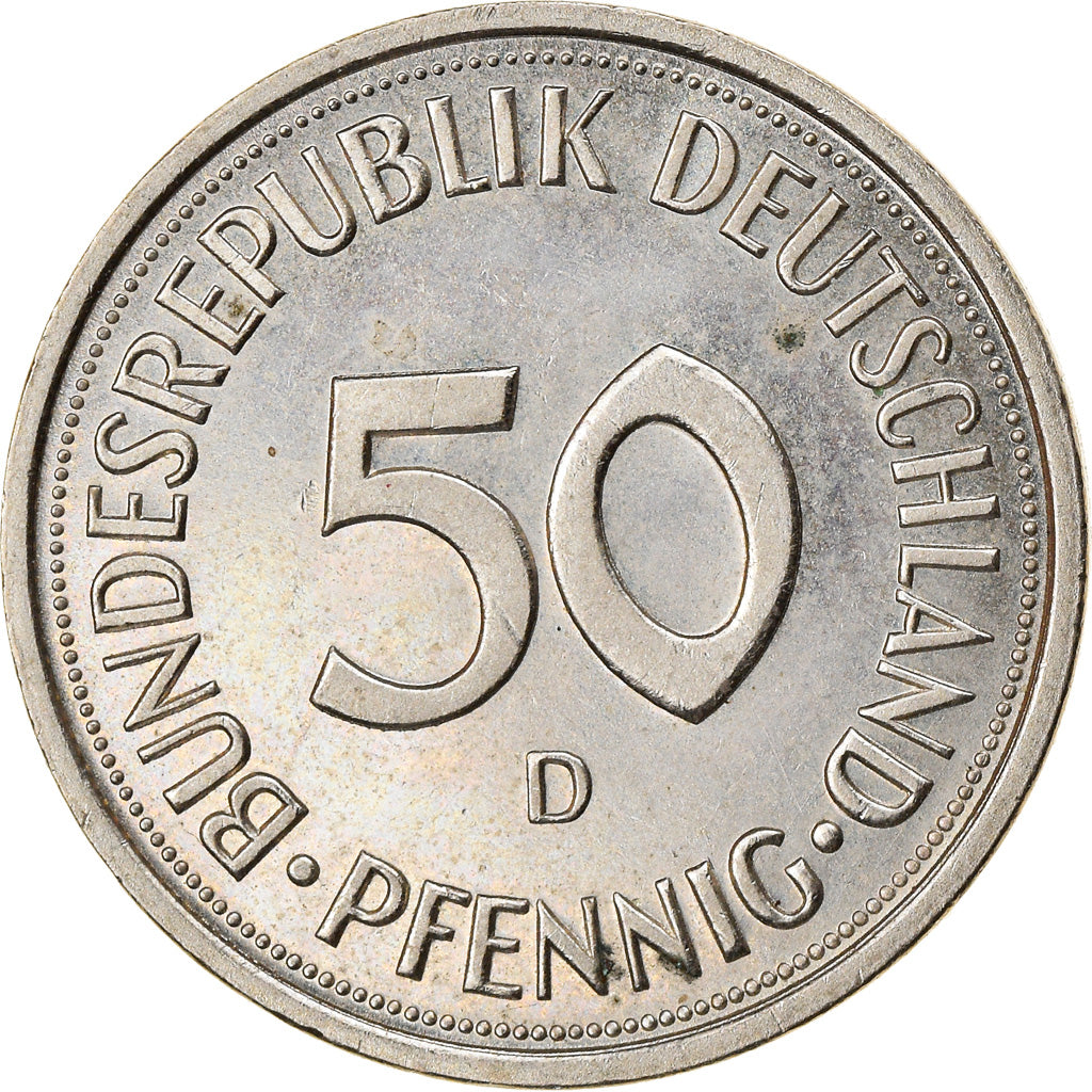 Moneta, GERMANIA - REPUBBLICA FEDERALE, 50 Pfennig, 1984, Munich, SPL-