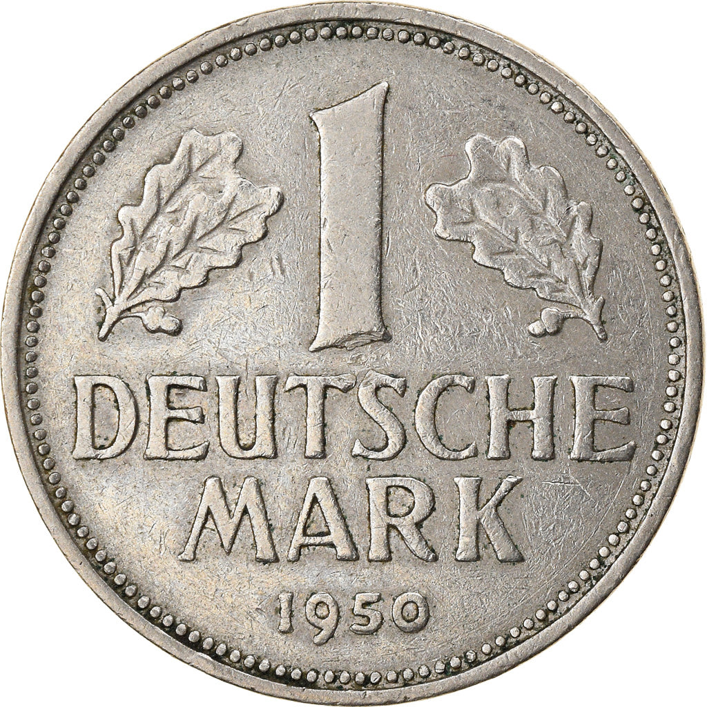 Moeda, ALEMANHA - REPÚBLICA FEDERAL, Mark, 1950, Karlsruhe, EF(40-45)
