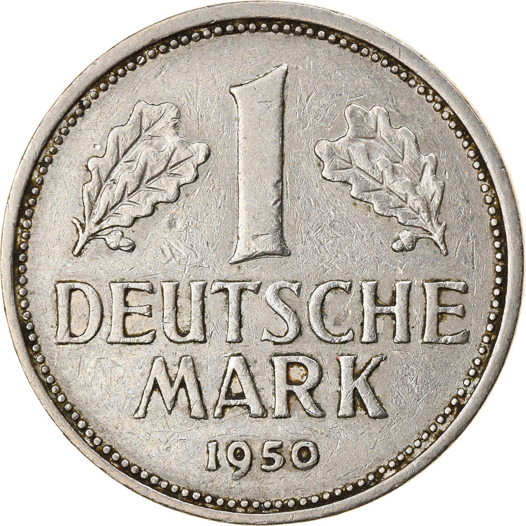 Moeda, ALEMANHA - REPÚBLICA FEDERAL, Mark, 1950, Hambourg, EF(40-45)