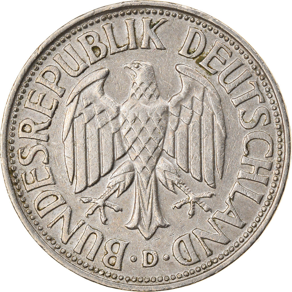 Moneda, ALEMANIA - REPÚBLICA FEDERAL, Mark, 1954, Munich, MBC, Cobre - níquel