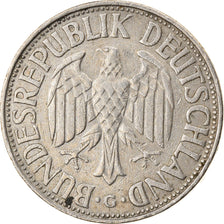 Moneta, Niemcy - RFN, Mark, 1957, Karlsruhe, EF(40-45), Miedź-Nikiel, KM:110