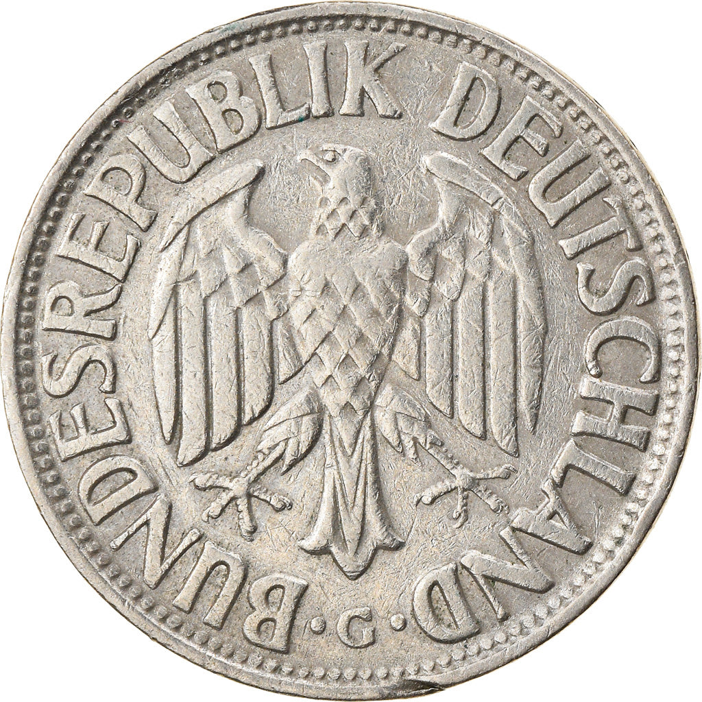 Moeda, ALEMANHA - REPÚBLICA FEDERAL, Mark, 1958, Karlsruhe, EF(40-45)
