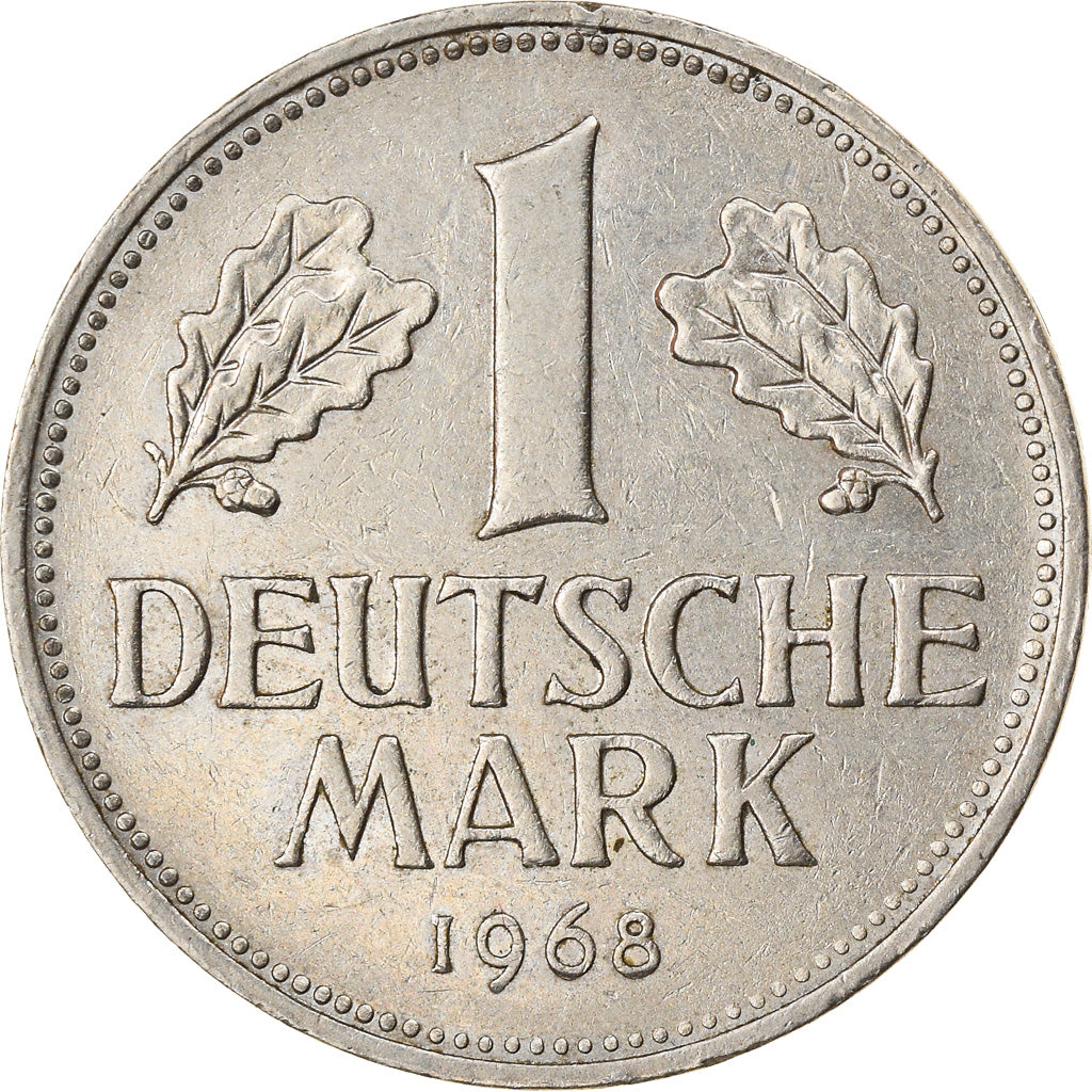 Moneta, GERMANIA - REPUBBLICA FEDERALE, Mark, 1968, Hambourg, BB, Rame-nichel