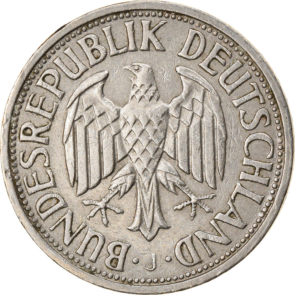 Moneta, GERMANIA - REPUBBLICA FEDERALE, Mark, 1961, Hambourg, BB, Rame-nichel