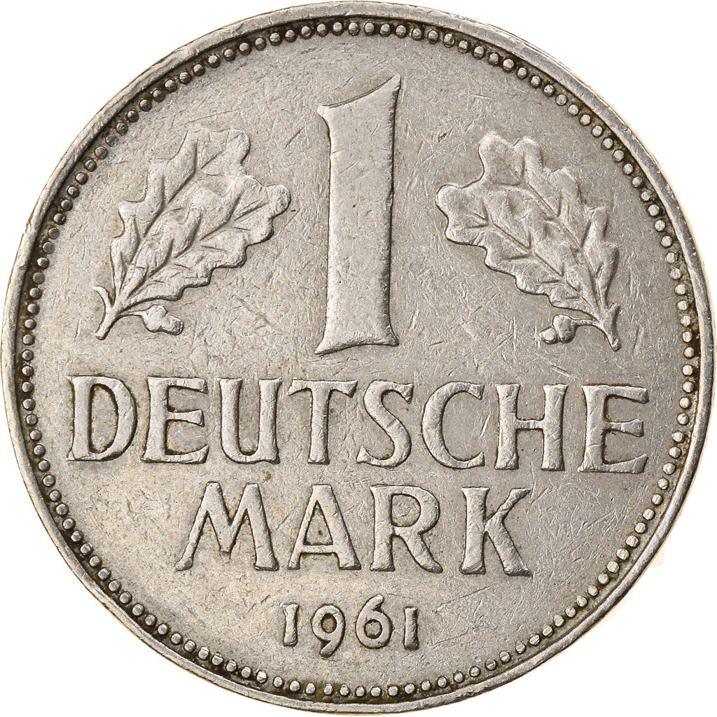 Moneta, GERMANIA - REPUBBLICA FEDERALE, Mark, 1961, Hambourg, BB, Rame-nichel