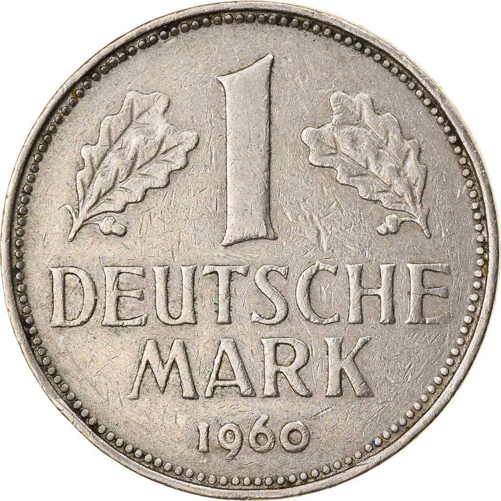 Moneta, GERMANIA - REPUBBLICA FEDERALE, Mark, 1960, Hambourg, BB, Rame-nichel