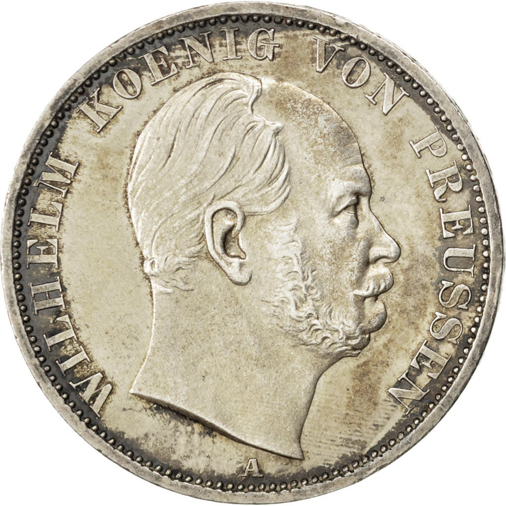 GERMAN STATES, Thaler, 1871, Berlin, KM #494, AU(55-58), Silver, 18.52