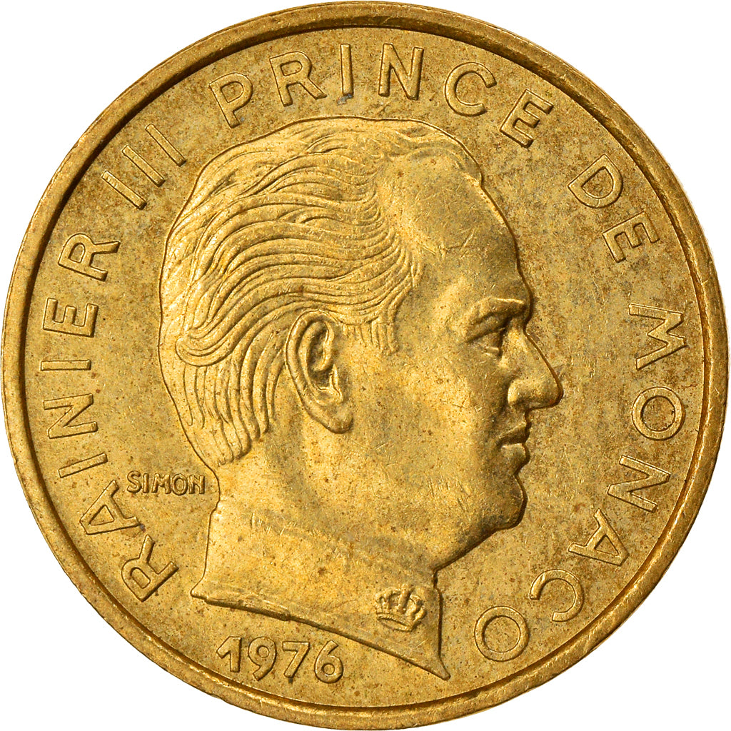 Coin, Monaco, Rainier III, 5 Centimes, 1976, EF(40-45), Aluminum-Bronze, KM:156