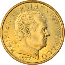 Munten, Monaco, Rainier III, 5 Centimes, 1977, PR, Aluminum-Bronze, KM:156