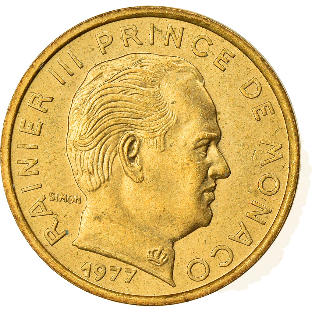 Moneta, Monaco, Rainier III, 5 Centimes, 1977, SPL-, Alluminio-bronzo, KM:156
