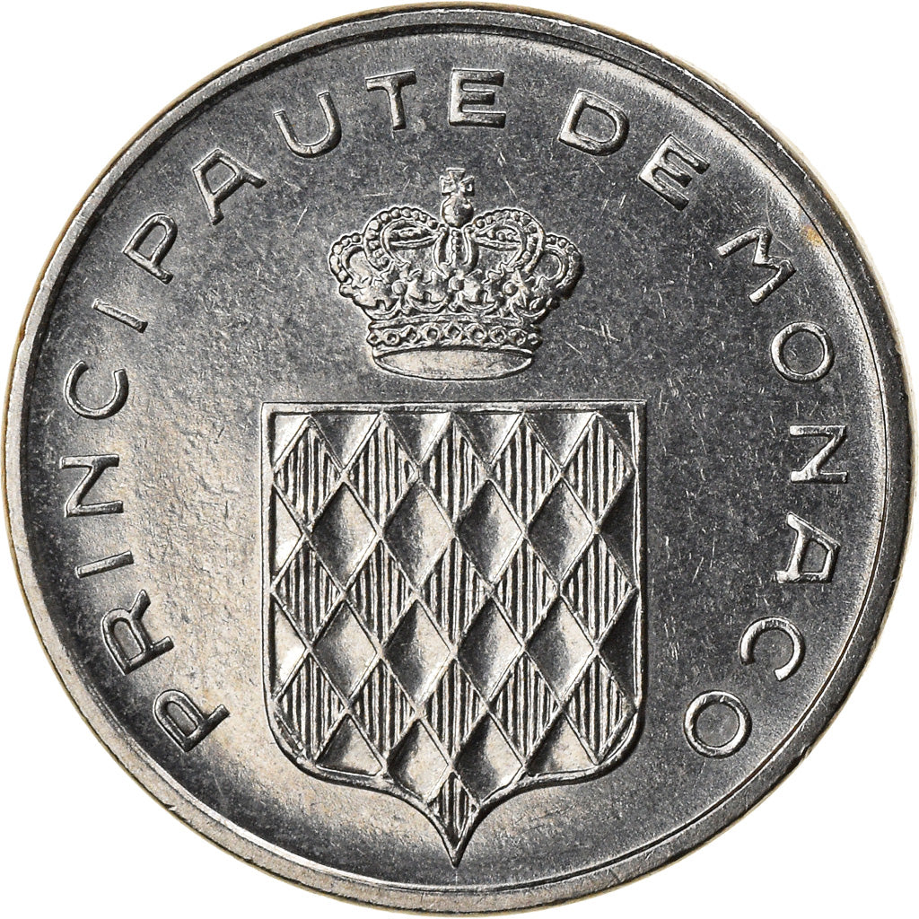 Coin, Monaco, Rainier III, Centime, 1977, AU(55-58), Stainless Steel, KM:155