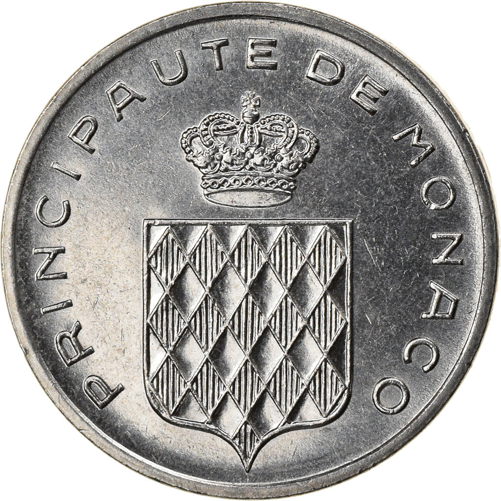 Monnaie, Monaco, Rainier III, Centime, 1977, SUP, Stainless Steel, Gadoury:MC