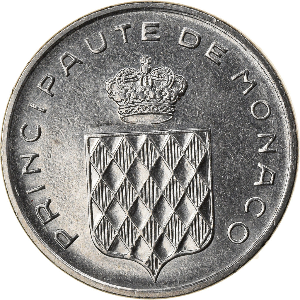 Coin, Monaco, Rainier III, Centime, 1977, AU(55-58), Stainless Steel, KM:155