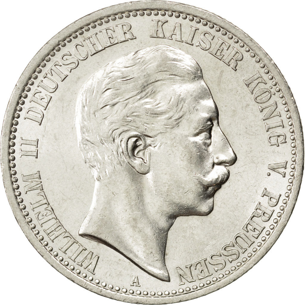 Coin, German States, PRUSSIA, Wilhelm II, 2 Mark, 1905, Berlin, MS(63), Silver