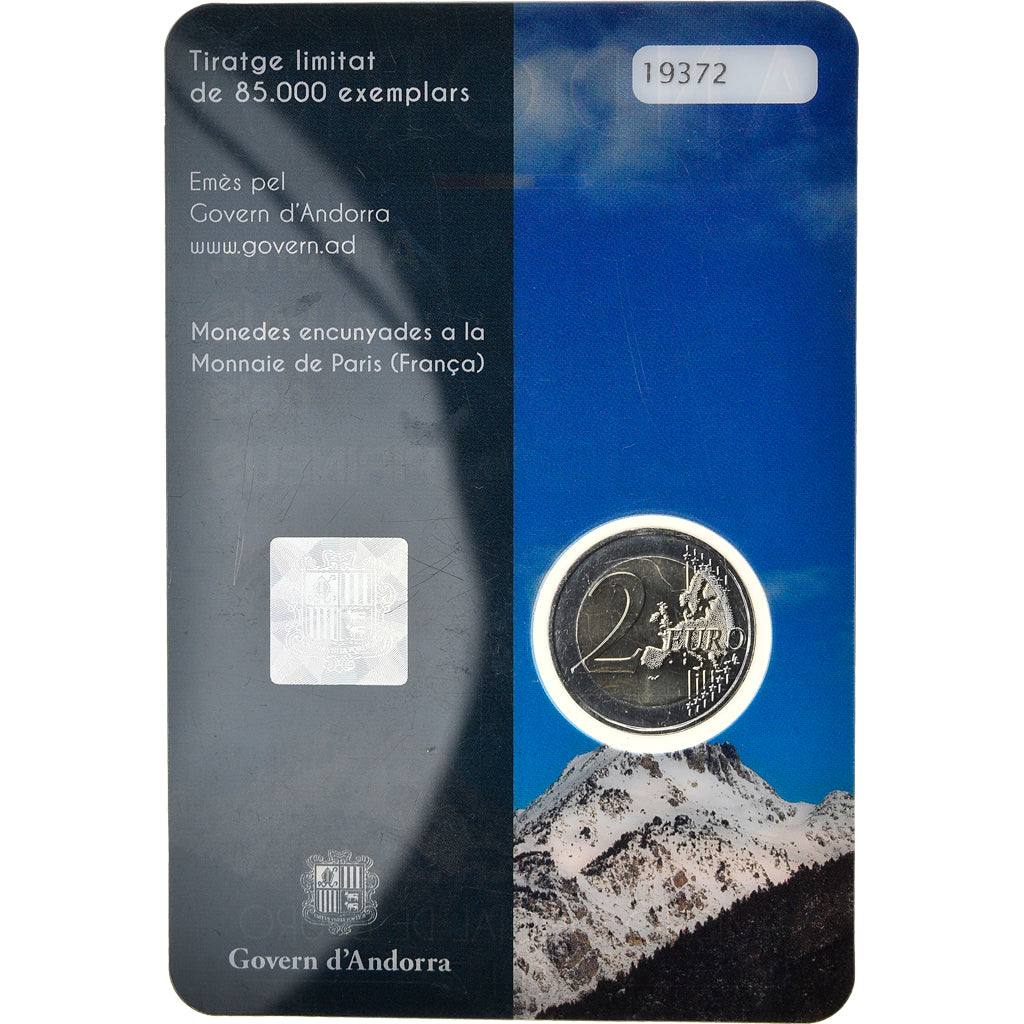Andorra, 2 Euro, Pays des Pyrénées, 2017, BU, MS(65-70), Bi-Metallic