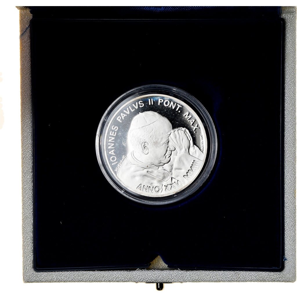 VATICAN CITY, 10 Euro, Jean-Paul II, 2003, Rome, MS(65-70), Silver, KM:355
