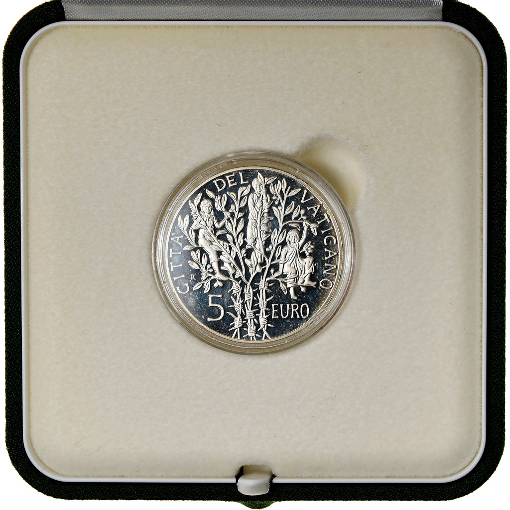 Vatican, Pape Benoit XVI, 5 Euro, Fin seconde guerre, 2005, Rome, MS(65-70)