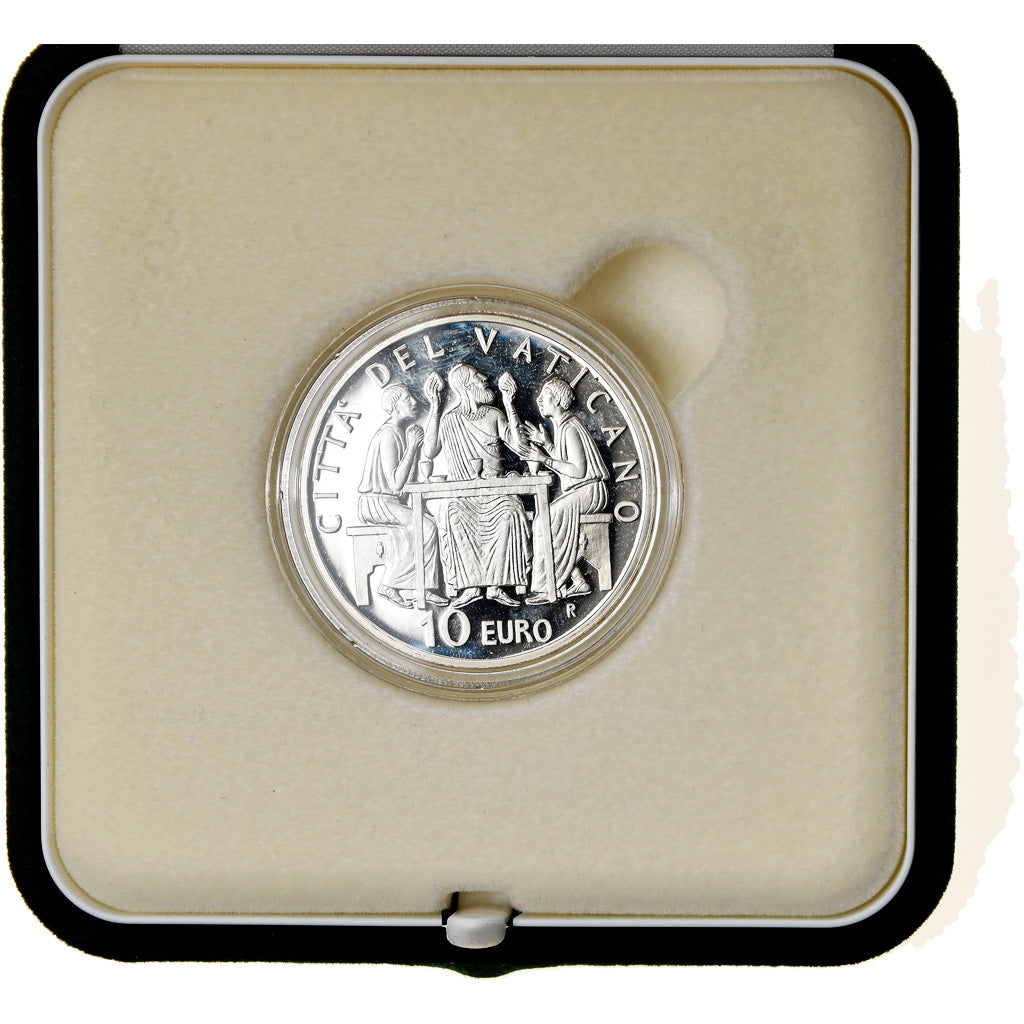Vatican, Pape Benoit XVI, 10 Euro, L'eucharistie, 2005, MS(65-70), Silver