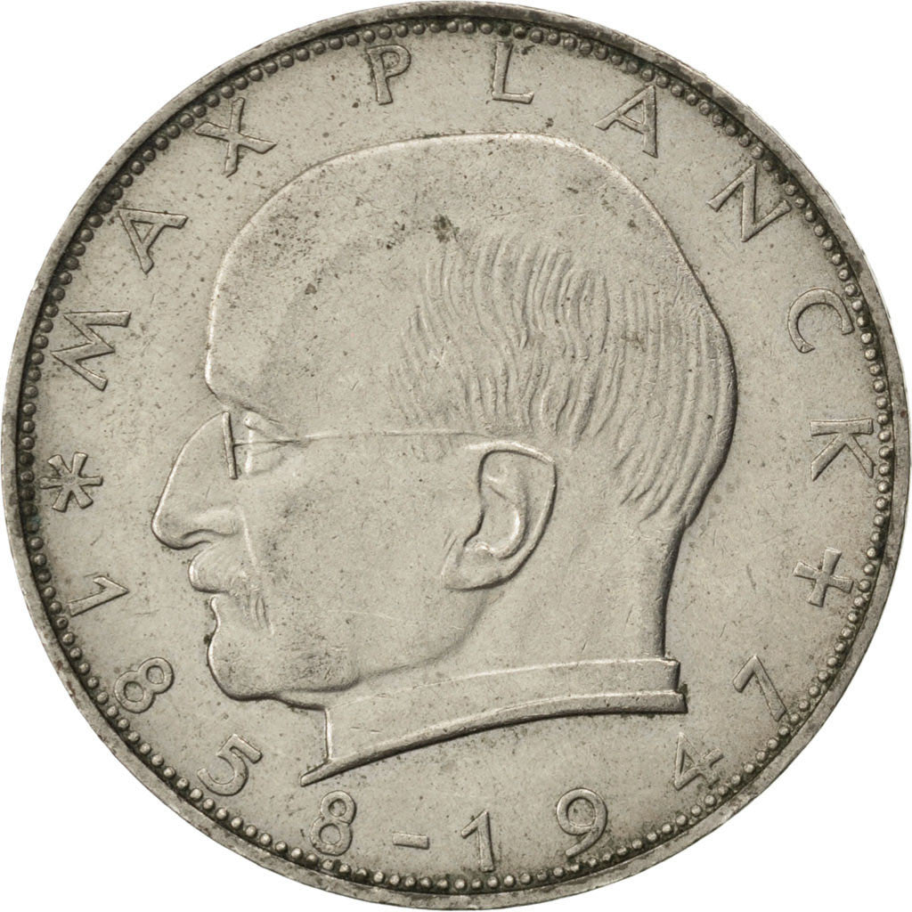 Coin, GERMANY - FEDERAL REPUBLIC, 2 Mark, 1959, Stuttgart, EF(40-45)