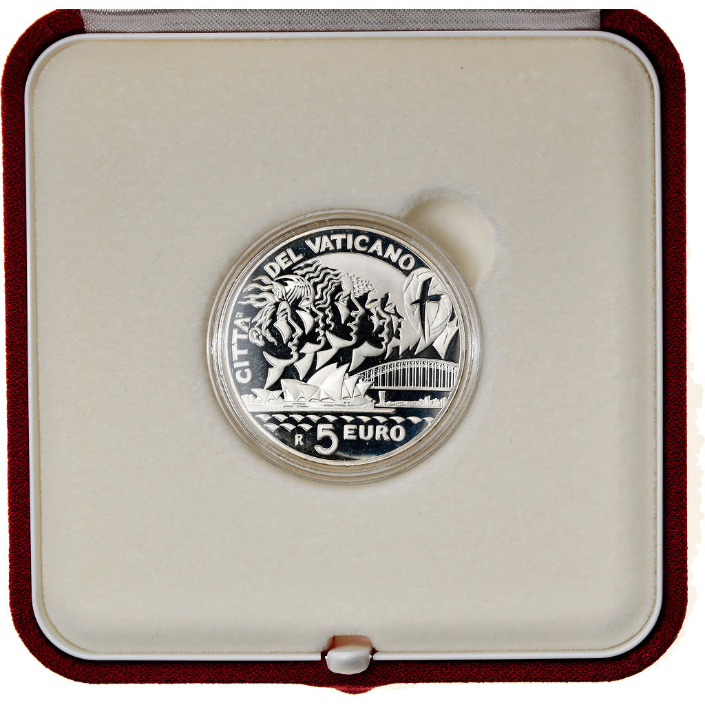 Vatican, Pape Benoit XVI, 5 Euro, Journée de la jeunesse, 2008, MS(65-70)