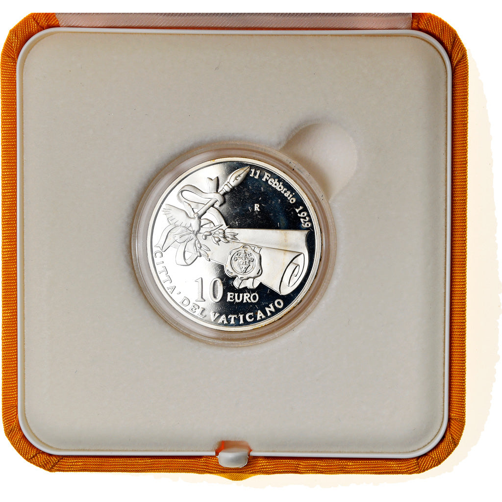 CIDADE DO VATICANO, 10 Euro, Lateran Treaty, 80th Anniversary, 2009, Rome