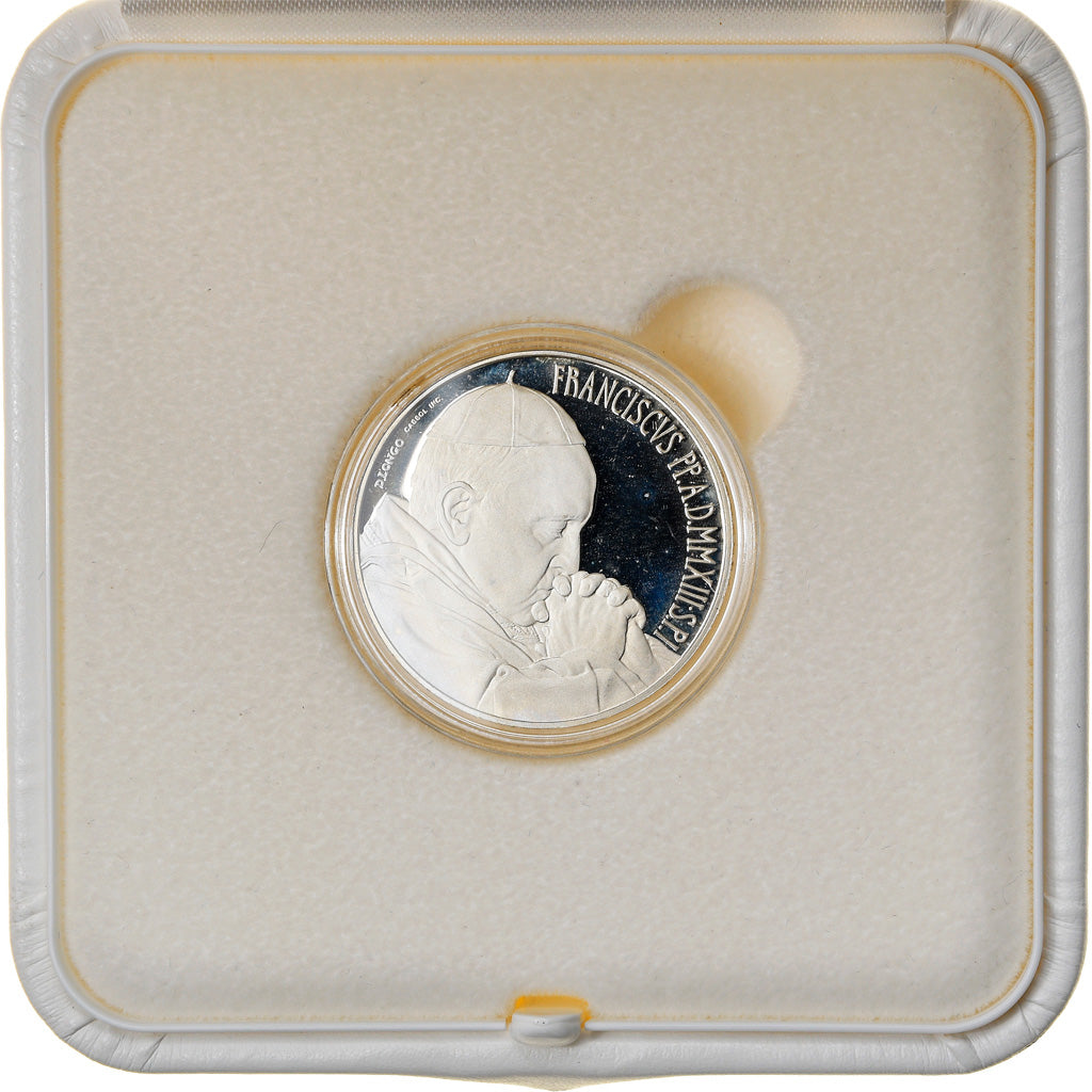 Vatican, Pape François, 5 Euro, Pontificat, 2013, MS(65-70), Silver