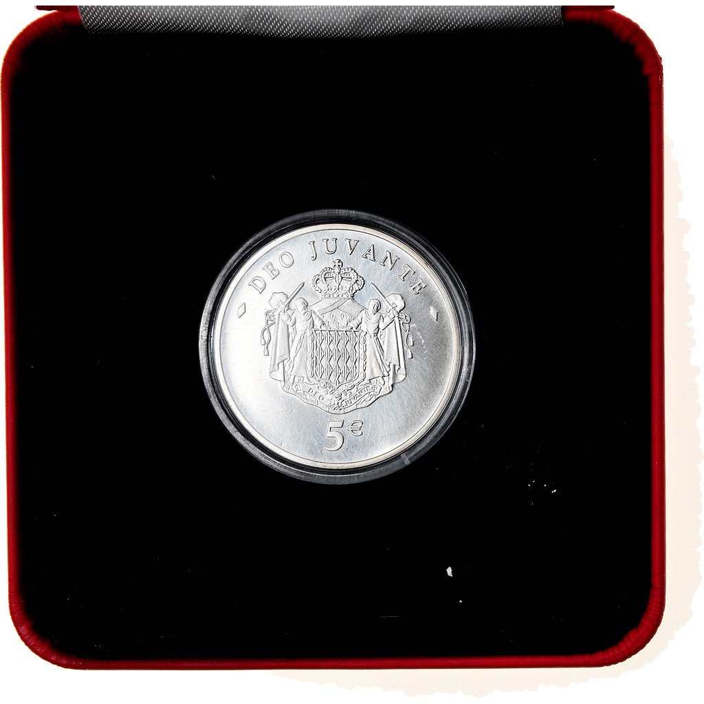 Monaco, 5 Euro, 2008, Paris, MS(65-70), Silver, KM:197