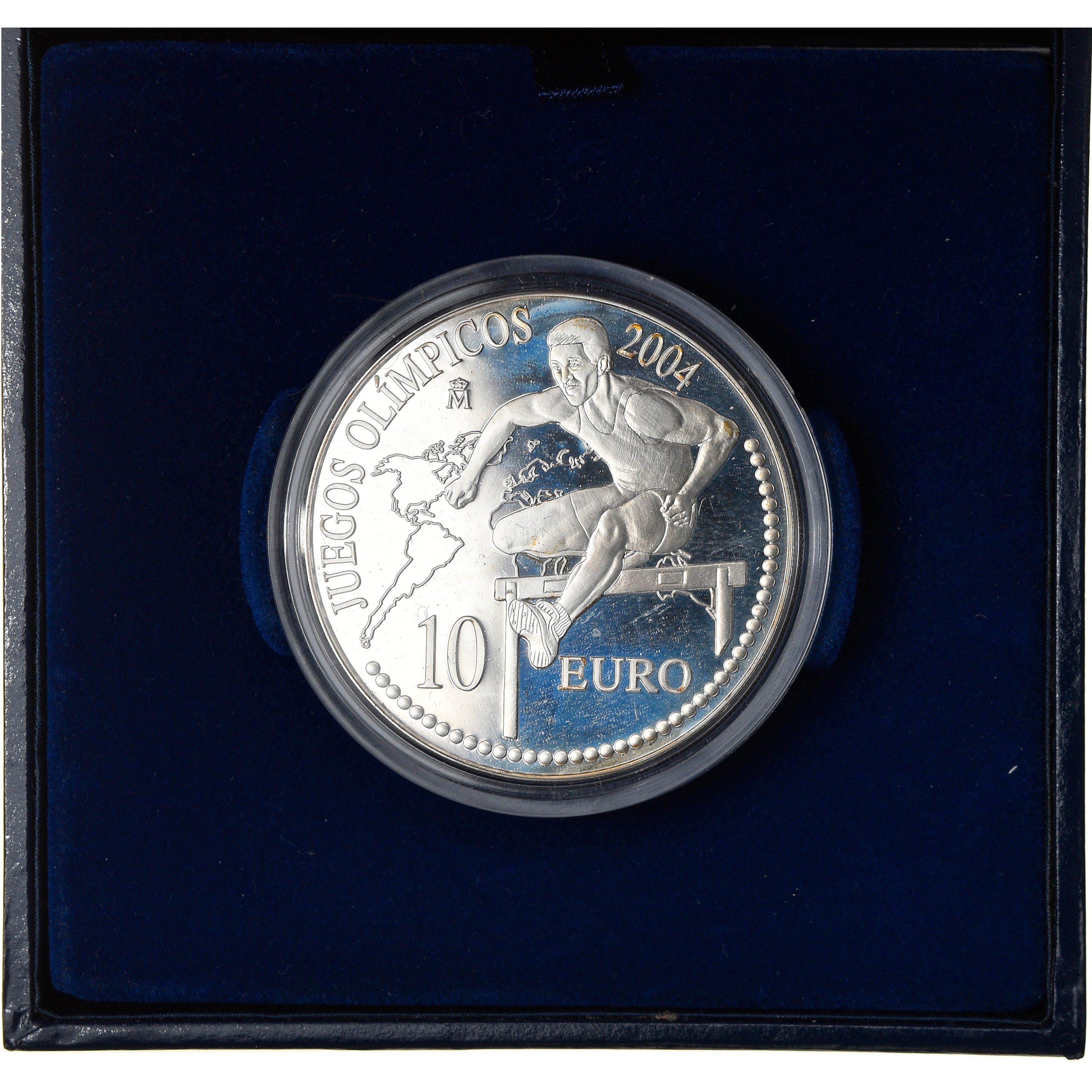 Espanha, 10 Euro, Jeux Olympiques d'Athènes, 2004, Madrid, MS(65-70), Prata