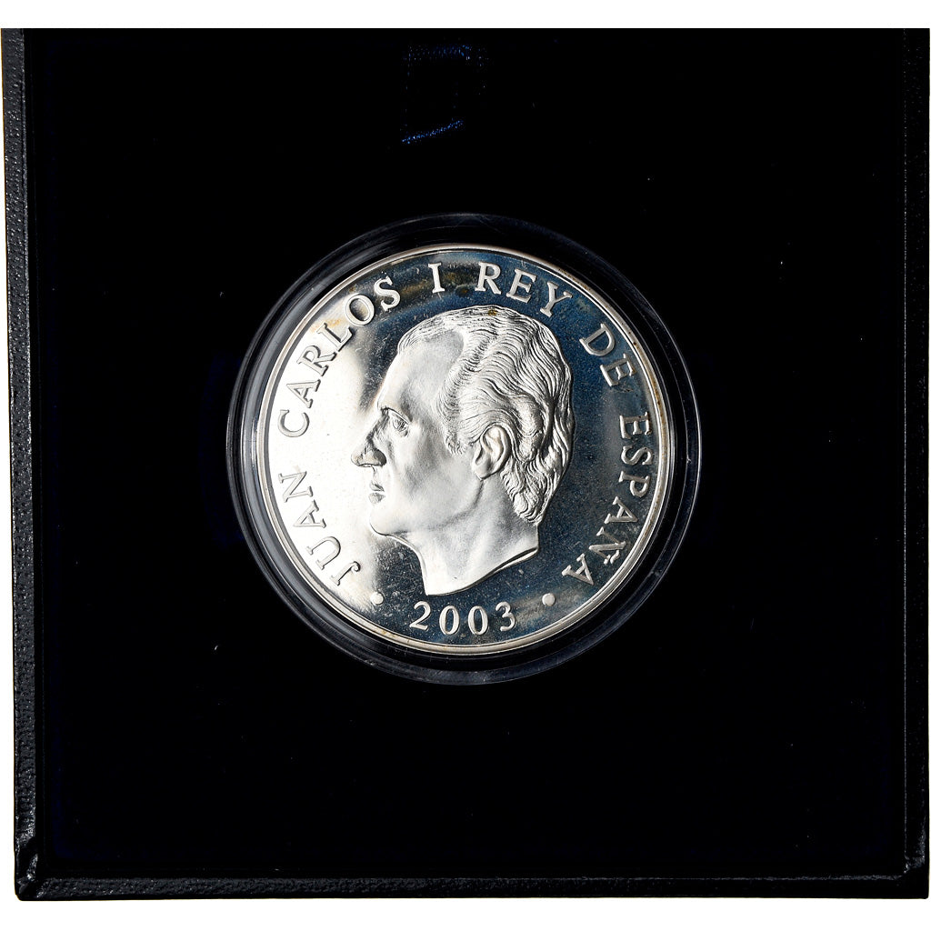 Espanha, 10 Euro, 2003, Madrid, MS(65-70), Prata, KM:1094