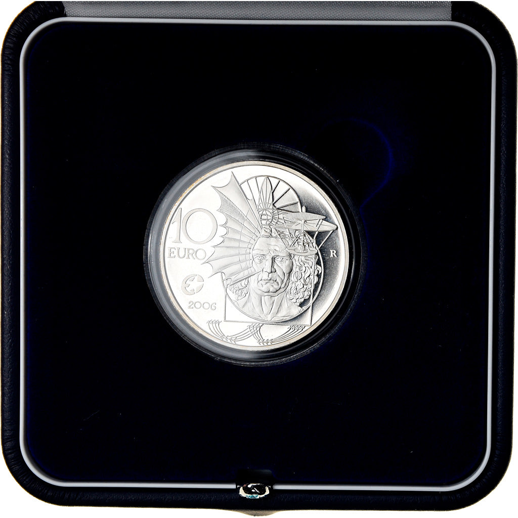 Italy, 10 Euro, Léonard de Vinci, 2006, Rome, MS(65-70), Silver, KM:285