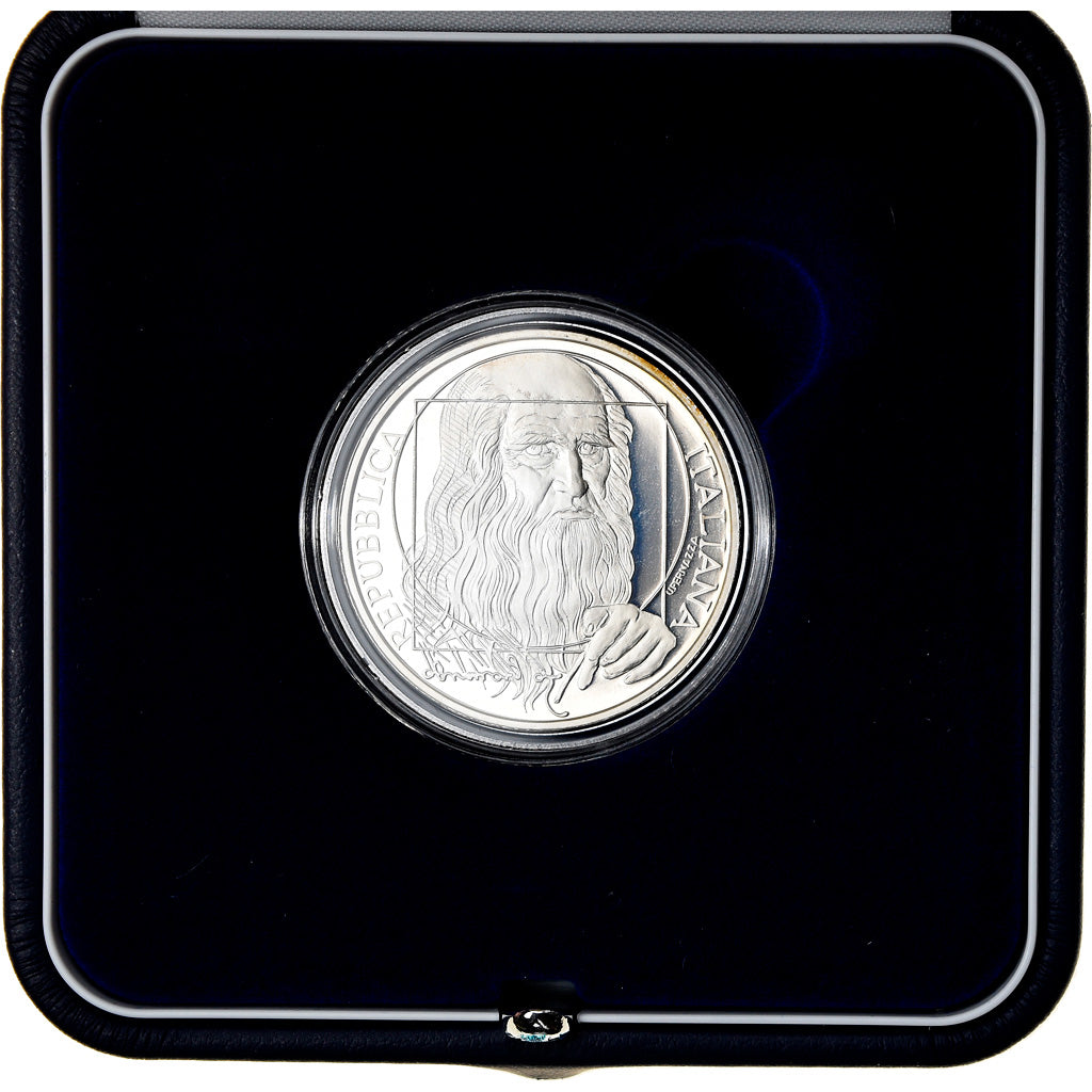 Italy, 10 Euro, Léonard de Vinci, 2006, Rome, MS(65-70), Silver, KM:285