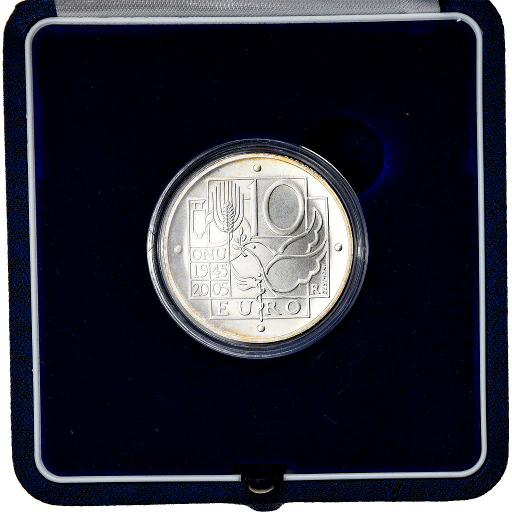 Italy, 10 Euro, ONU, 2005, MS(65-70), Silver, KM:268