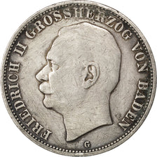 German States, 5 Mark, 1908, Karlsruhe, KM #281, VF(30-35), Silver, 38, 27.72