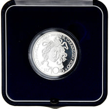 Italy, 10 Euro, Caravaggio, 2010, Rome, MS(65-70), Silver, KM:332