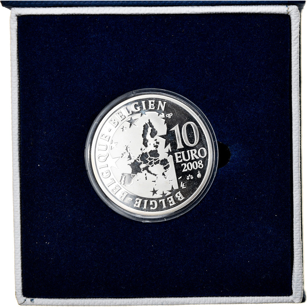 Belgium, 10 Euro, Olympic Games, 2008, MS(65-70), Silver, KM:268