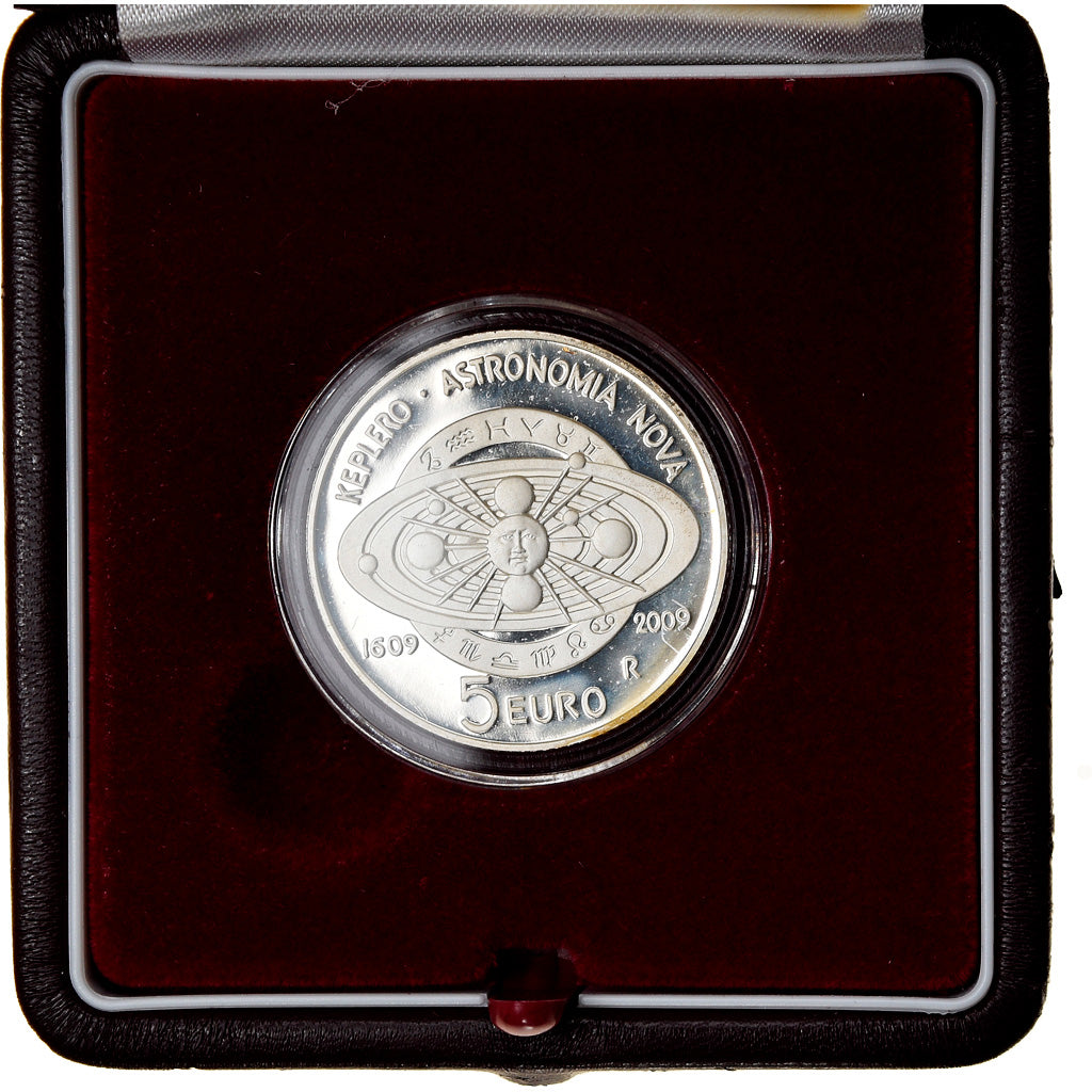 San Marino, 5 Euro, Astronomie, 2009, MS(65-70), Silver, KM:515