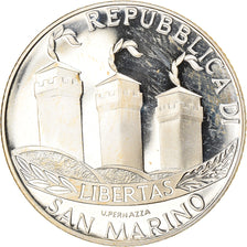 San Marino, 5 Euro, Bienvenue à l'Euro, 2002, MS(65-70), Silver, KM:448