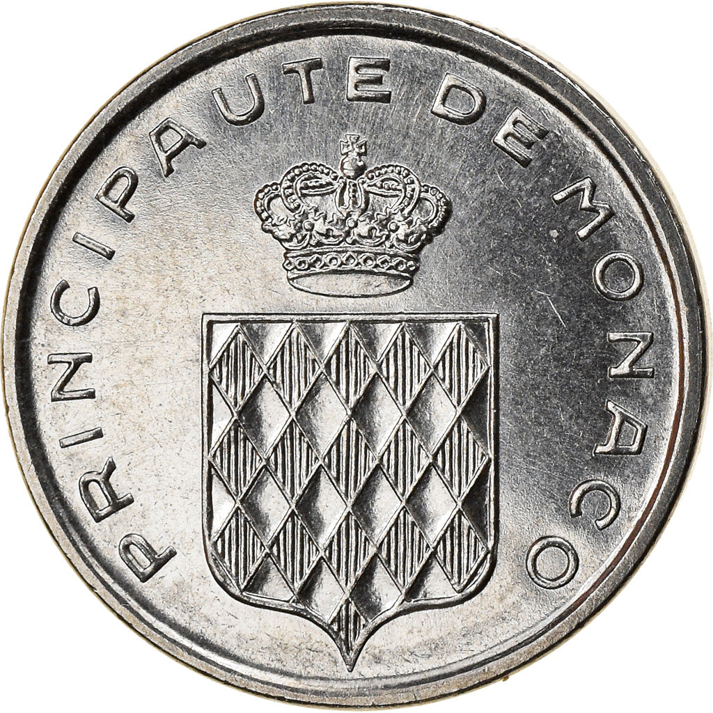 Coin, Monaco, Rainier III, Centime, 1976, AU(55-58), Stainless Steel, KM:155