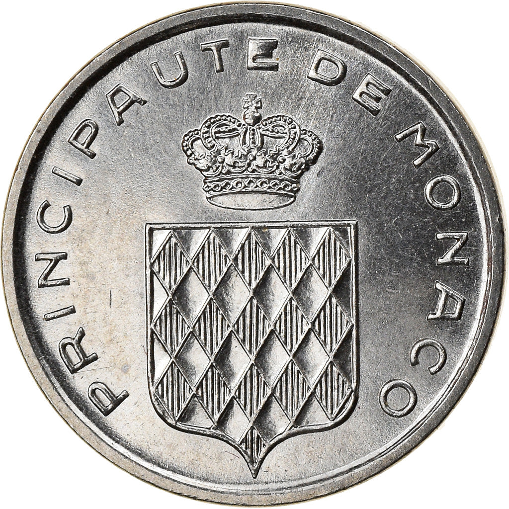Monnaie, Monaco, Rainier III, Centime, 1976, SUP, Stainless Steel, Gadoury:MC
