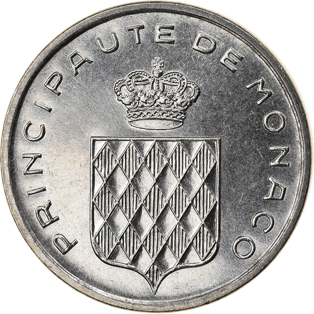 Coin, Monaco, Rainier III, Centime, 1976, AU(55-58), Stainless Steel, KM:155